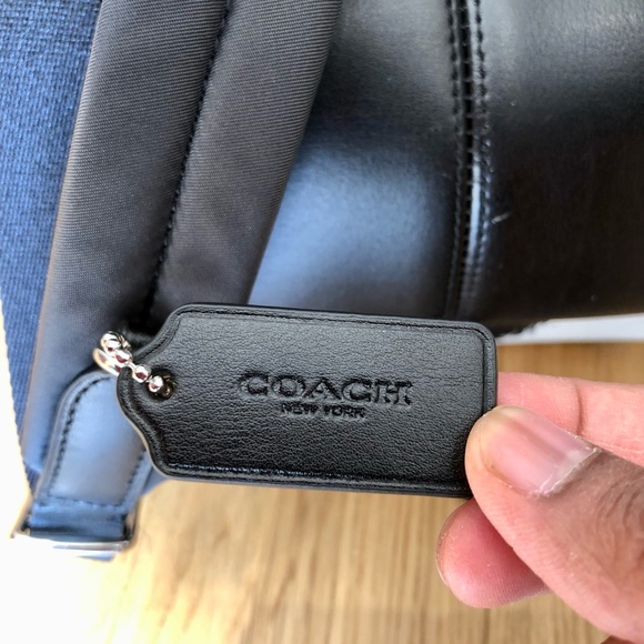 Coach mini Charlie zebra print canvas/leather/nylon backpack - Picture 6 of 7